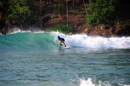 Surfing in Sri Lanka